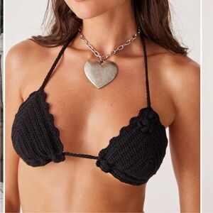 NWT FRANKIES BIKINIS CHLOE CROCHET BIKINI TOP
